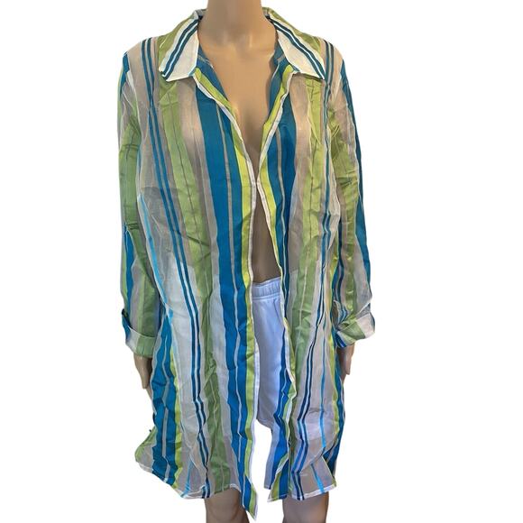 Valerie Stevens Separates Women 1X 100%Silk Mesh Luxurious Cardigan Evening Wear - Picture 1 of 9
